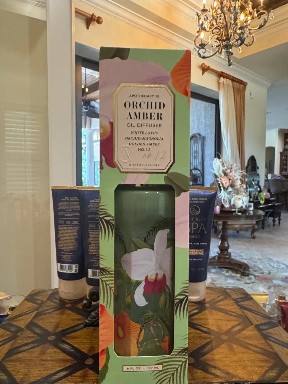 Apothecary 18 Floral Orchid & Amber Glass Reed Diffuser